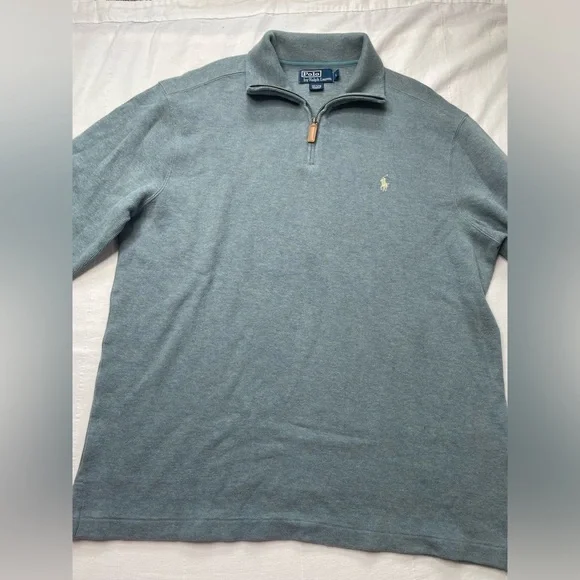 Ralph Lauren Quarter Zip Pullover Sweatshirt - Picture 2 of 6
